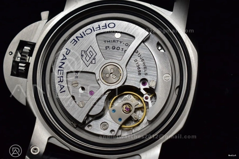 on Black Black Dial  Best Leather Strap VSF P.9010 PAM1312 1:1 Edition 0505